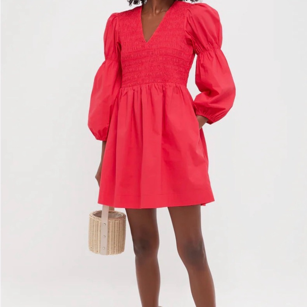 Tuckernuck Brinkley Mini Dress -Vibrant Red
